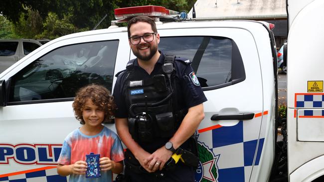 Constable Liam Knox said “It always feels good to get something back.” Picture: Tim Little.