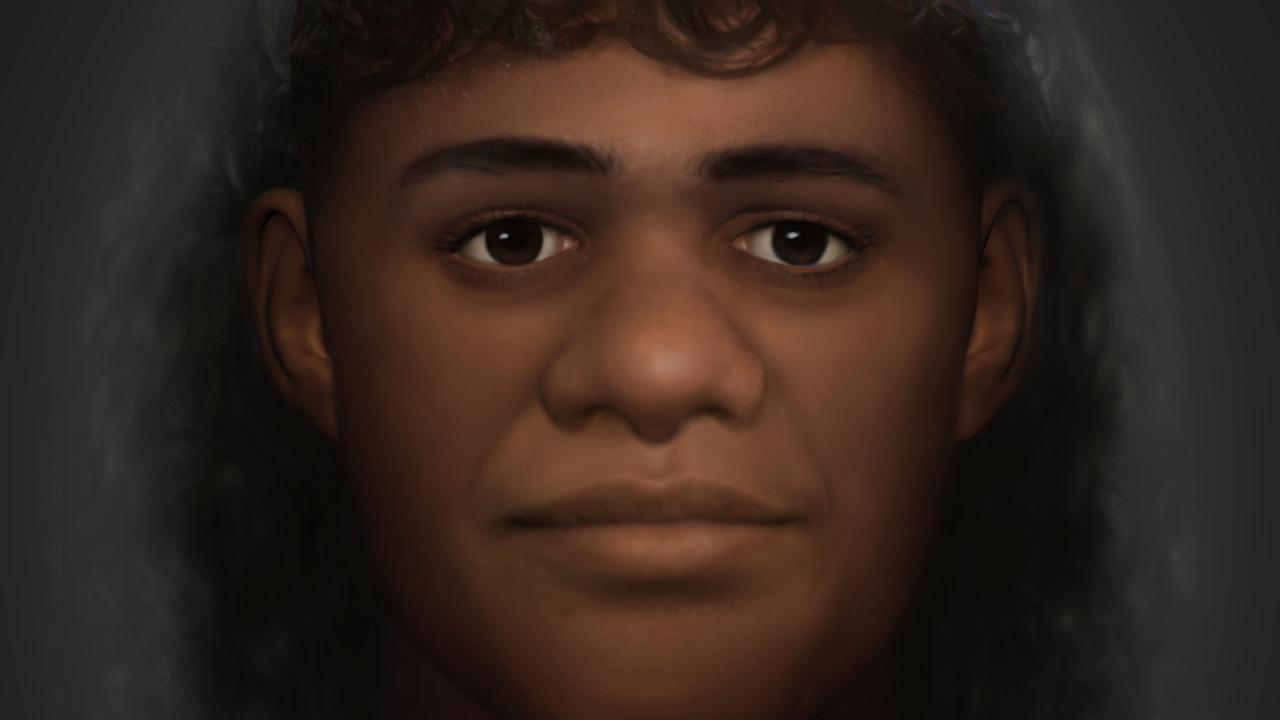 NT Police have release a cranial facial reconstruction of a young Aboriginal woman whose remains were discovered in dense bushland at Leanyer on May 27, 1987.