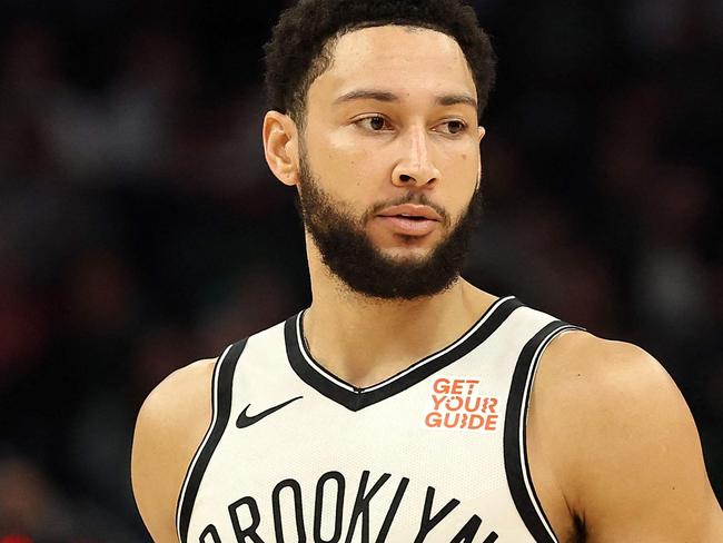 MILWAUKEE, WISCONSIN - DECEMBER 26: Ben Simmons #10 of the Brooklyn Nets walks backcourt during a game against the Milwaukee Bucks at Fiserv Forum on December 26, 2024 in Milwaukee, Wisconsin. The Nets defeated the Bucks 111-105. NOTE TO USER: User expressly acknowledges and agrees that, by downloading and or using this photograph, User is consenting to the terms and conditions of the Getty Images License Agreement.   Stacy Revere/Getty Images/AFP (Photo by Stacy Revere / GETTY IMAGES NORTH AMERICA / Getty Images via AFP)