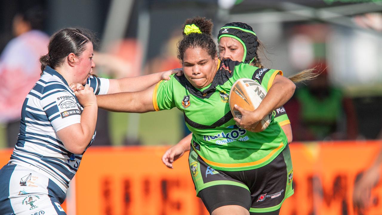 Palmerston Raiders take on the Darwin Brothers in the NRL NT semi final. Picture: Pema Tamang Pakhrin