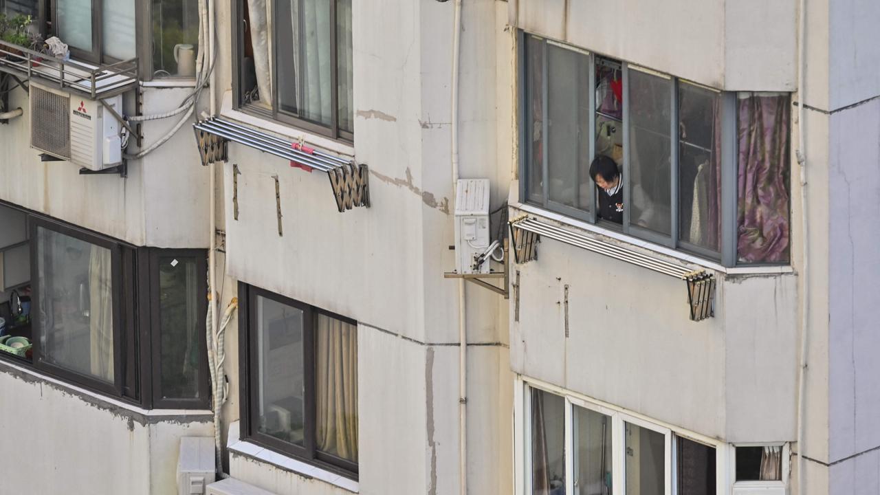 Since late March, residents in Shanghai have been forced to stay home in the lockdown aimed at stopping the latest Omicron Covid outbreak. Picture: Hector Retamal/AFP