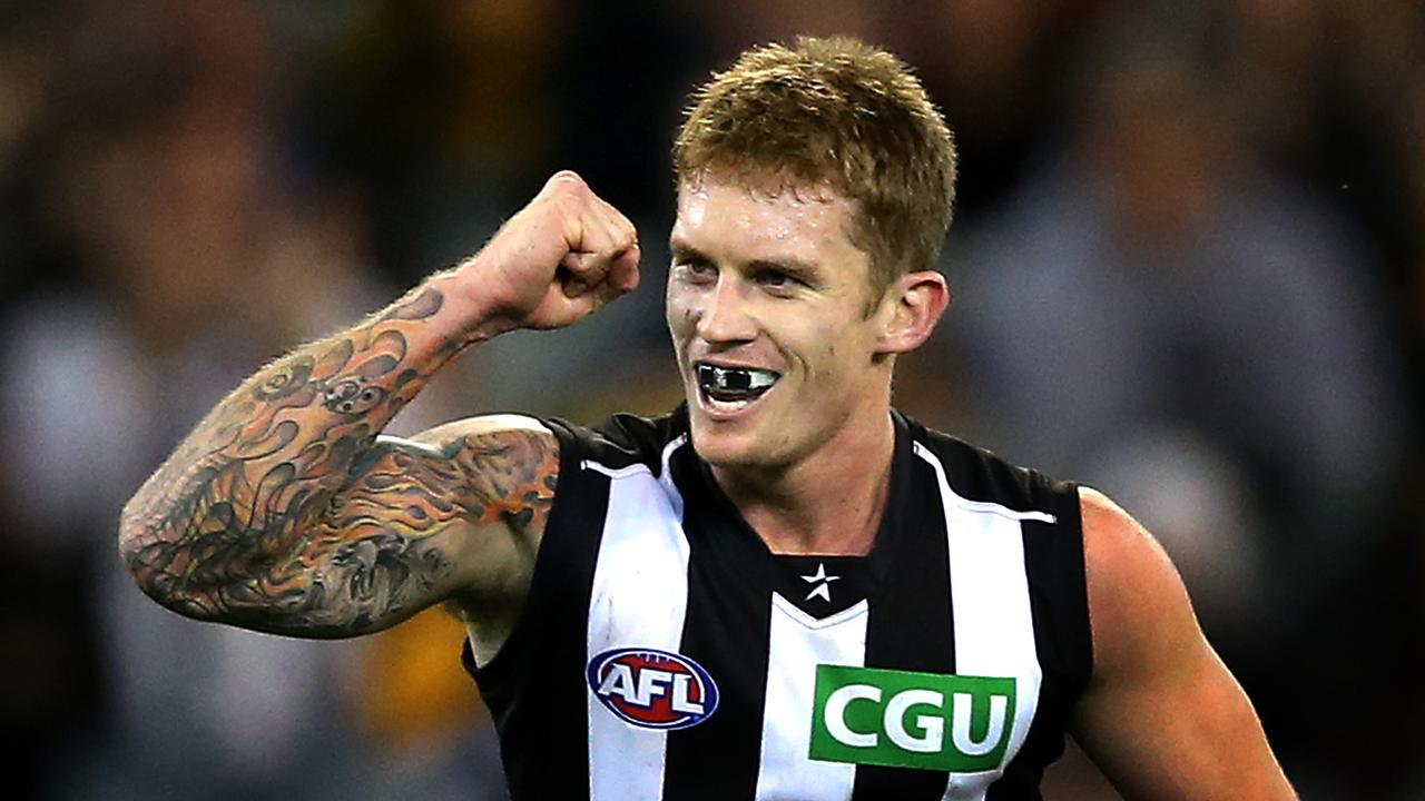 Dayne Beams during his last season at Collingwood in 2014.