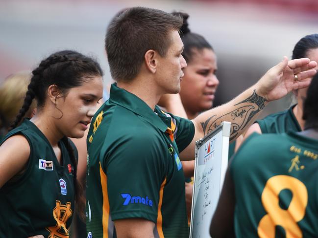 NTFL Women's Premier League - Wanderers V St Mary's. St Mary's Coach Jarred Ilett.