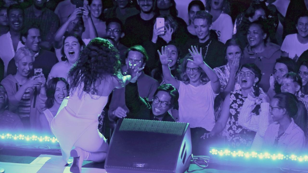 “If you need to stand up, let’s not question it,” Solange told the crowd. Picture: Daniel Boud