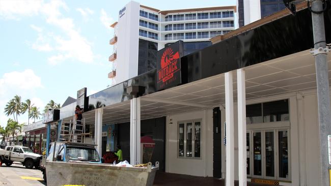 A rebranded Outback Jacks restaurant on the corner of Abbott and Aplin Sts in the Cairns CBD is set to open next week for the first time in 12 months. Picture: PETER CARRUTHERS