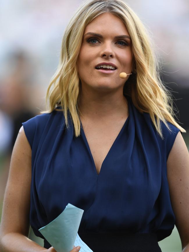 Erin Molan during the 2019 NRLW Grand Final.