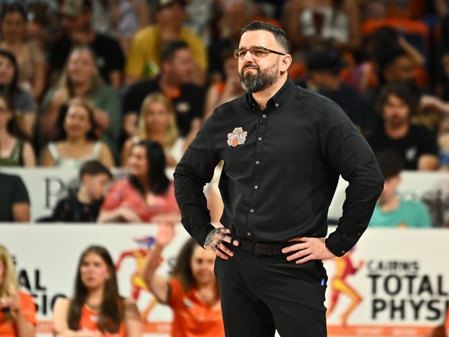 Taipans head coach Adam Forde let his frustration be known about the errors Cairns produced during their three point loss to the Perth Wildcats