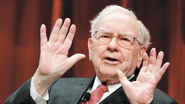 Warren Buffett speaks onstage during Fortune's Most Powerful Women Summit in 2015.