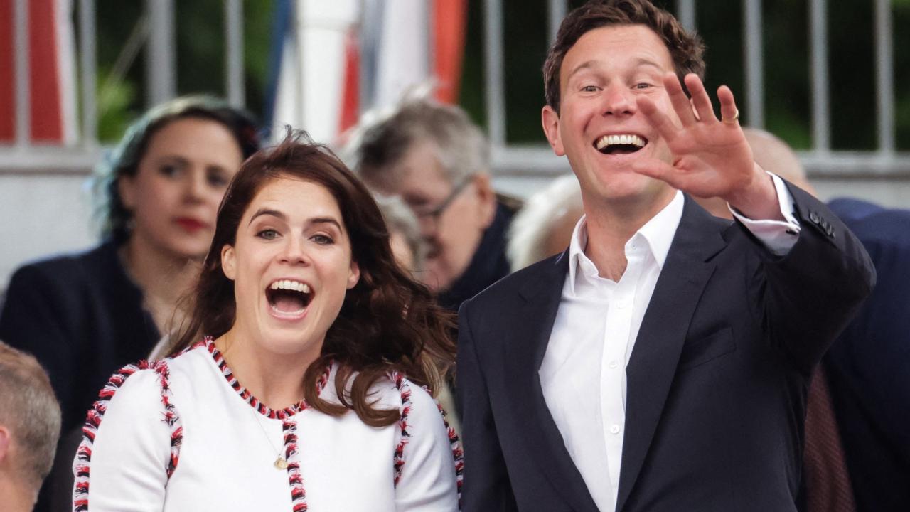 Princess Eugenie of York and Jack Brooksbank in 2022 as part of Queen Elizabeth II's platinum jubilee celebrations. (Photo by Chris Jackson / POOL / AFP)