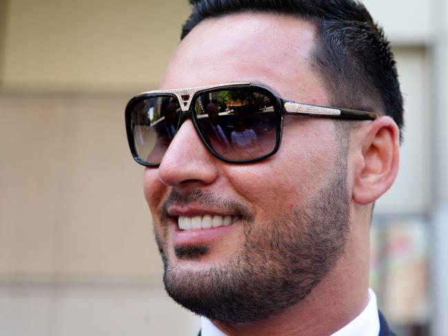 Salim Mehajer leaves the NSW Civil and Administration Tribunal held at JMT Building. The NSW Office of Local Government has taken Salim Mehajer to court over claims he voted on matters of land and size issues of properties at at least three meetings without disclosing private interests.