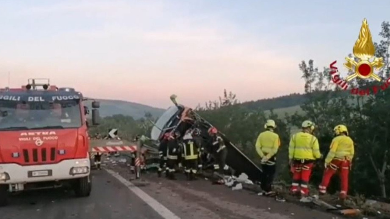 An Australian woman has shared the horrifying details of a deadly bus crash in Italy. Picture: Today