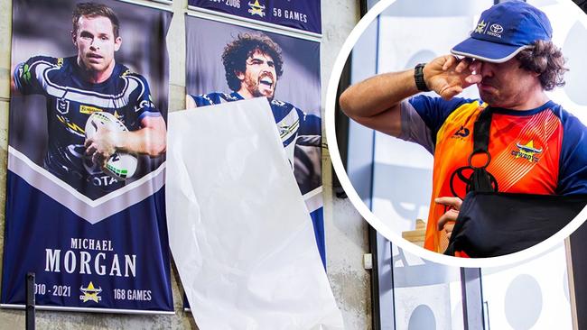 Jake Granville was added to the Cowboy's Wall of Honour on Wednesday. Picture: Alix Sweeney