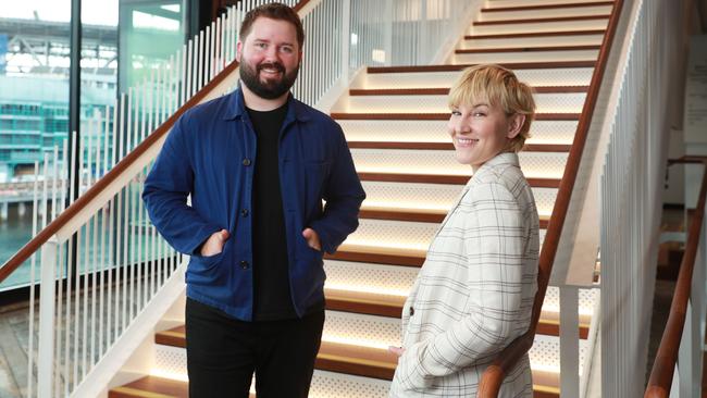 STC artistic director Kip Williams and playwright Kate Mulvany. Picture: John Feder