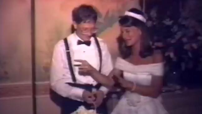 Footage from Bill and Melinda Gates wedding. Melinda posted it on her Facebook account for their 25th wedding anniversary.