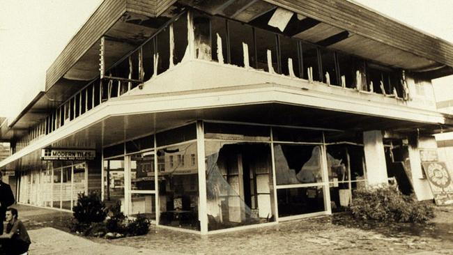 The aftermath of the 1973 firebombing of the Whiskey Au Go Go nightclub in Fortitude Valley.