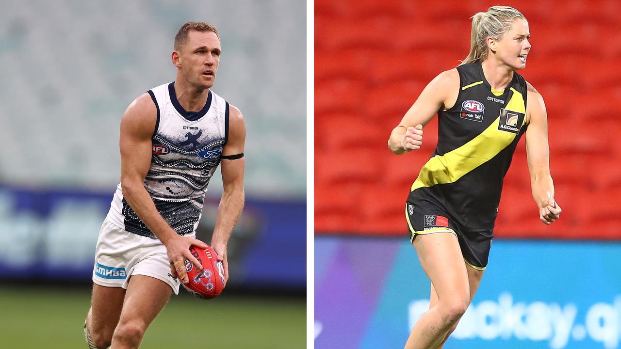 Geelong captain Joel Selwood and Richmond AFLW captain Katie Brennan will be footy mentors to the Auskicker of the Year.