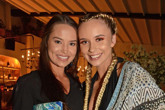 Samieka Free and Oriana Troth at the launch of Gold Coast Fashion Week at The Island, Surfers Paradise. Picture: Regina King