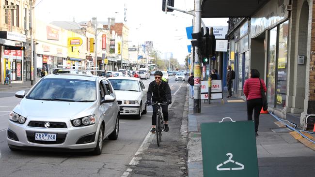 Katie Rose cycles the stretch of road between Brunswick Rd and Union St for work every day.