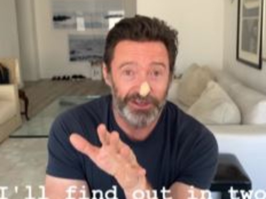 Hugh Jackman said he finds out in the next two days the results the biopsies. Picture: Instagram