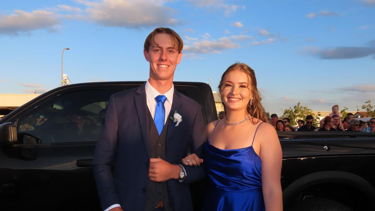 Students arriving at the Kingaroy State High School Formal at Kingaroy Town Hall on November 11.