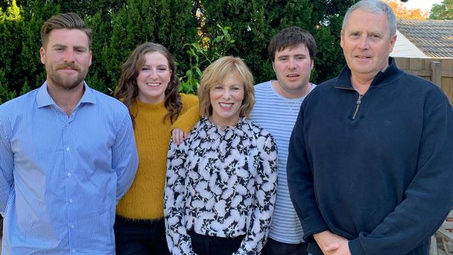 L-R: Ethan Frawley, Imogen Frawley, Lucinda Nolan, Liam Frawley, Paul Frawley