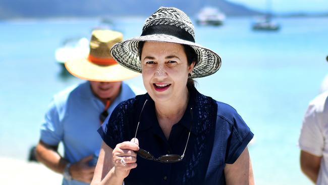 Queensland Premier Annastacia Palaszczuk visits Fitzroy Island on Thursday. Picture: Dan Peled