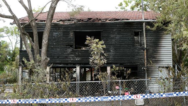 Alexis Parkes’ Chermside home was destroyed by the fire that claimed her life. Picture: Sarah Marshall