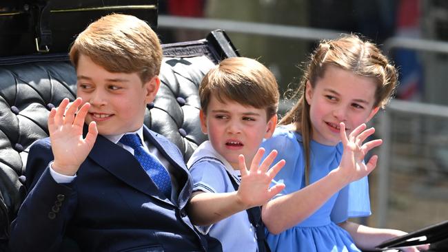 Prince George, Prince Louis and Princess Charlotte are often reportedly banished from the dinner table. (Photo by Karwai Tang/WireImage).