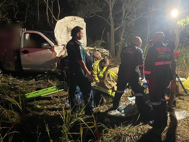 Off-duty paramedic, helicopter crew save man after shocking ute rollover