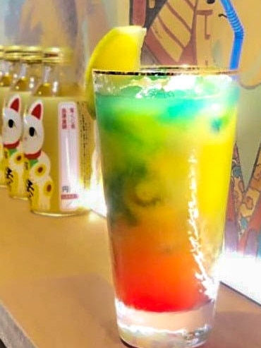 Yamaei’s Vivid Rainbow cocktail. Picture: Supplied