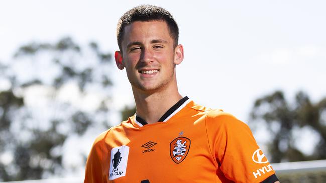 Jordan Courtney-Perkins is making inroads at Brisbane Roar. Picture: AAP