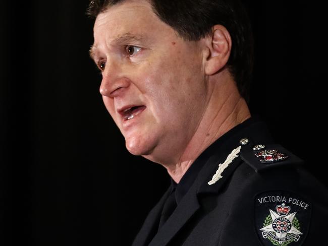 Victorian police Chief Commissioner Shane Patton says Melburnians dobbed in about 1800 public gatherings on the weekend. Picture: Asanka Ratnayake/Getty Images