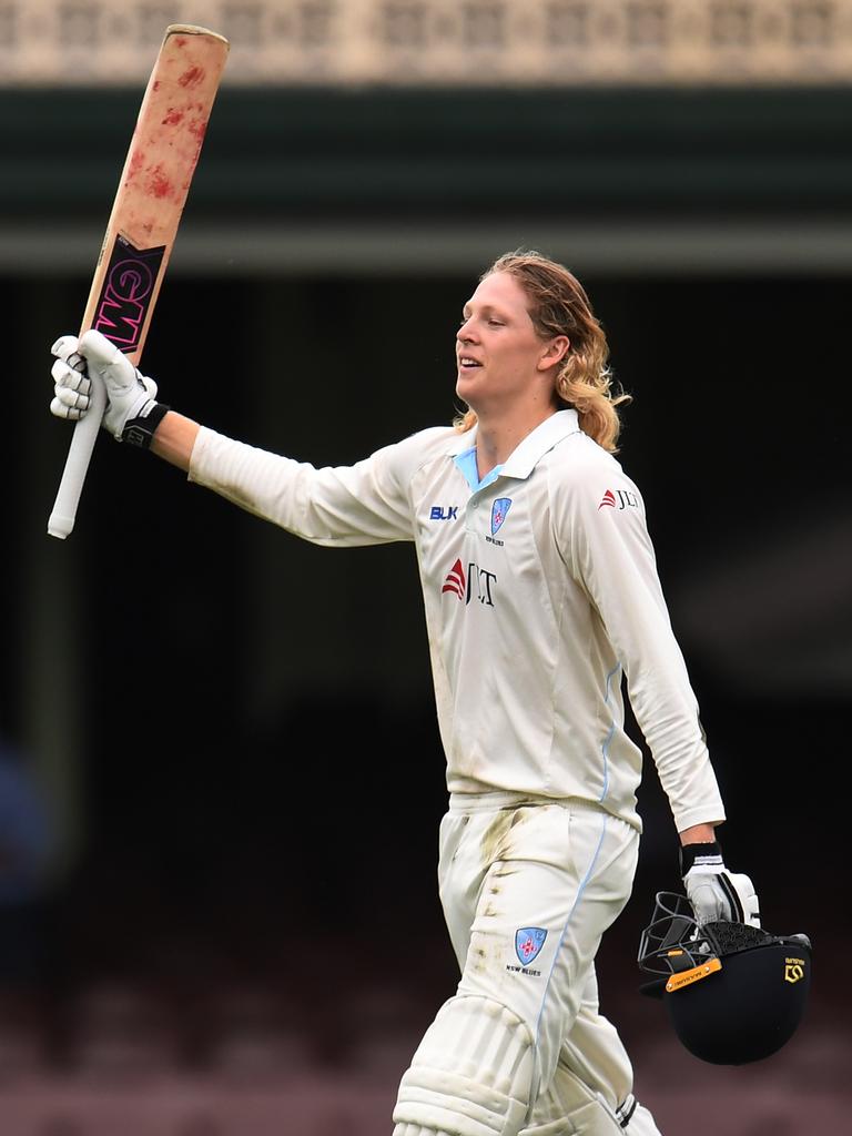 Edwards is the youngest player to score a century for NSW in Sheffield Shield.