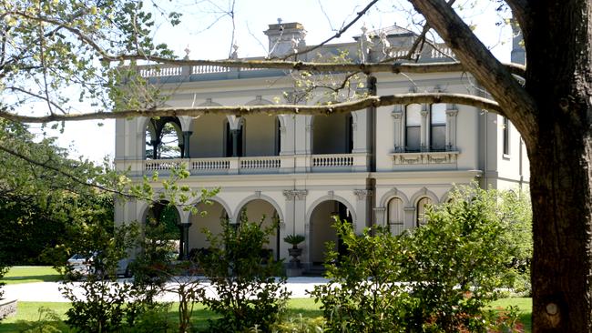 The $150m Coonac mansion in Toorak, Melbourne was $155,118sq m based on the building. Picture: Andrew Henshaw