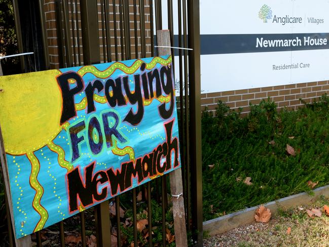 Nineteen residents at Newmarch House died after an outbreak of coronavirus at the aged care facility. Picture: Jeremy Piper. NCA Newswire