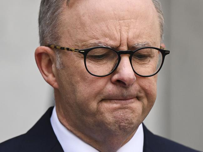 CANBERRA, AUSTRALIA - FEBRUARY 28:  Prime Minister Anthony Albanese and Treasurer Jim Chalmers hold a press conference at Parliament house in Canberra. Picture: NCA NewsWire / Martin Ollman