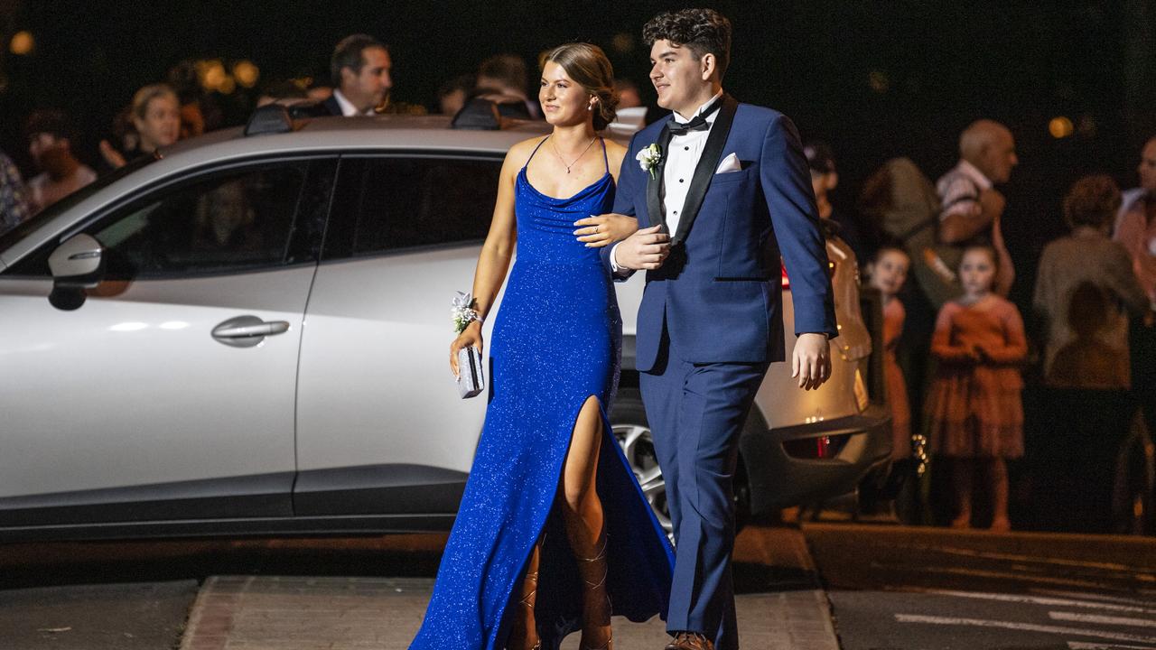 Hayden Tinkler and partner Annabelle Ford at St Mary's College formal at Picnic Point, Friday, March 24, 2023. Picture: Kevin Farmer