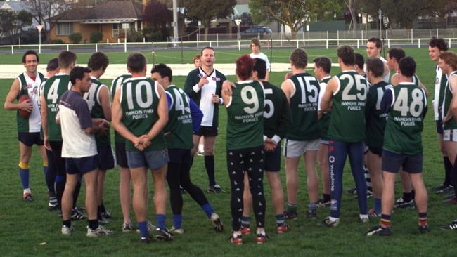 Ken Hinkley at Bell Park training tonight