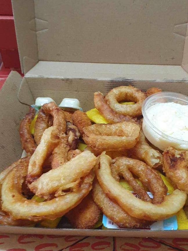 Calamari was part of the prank order. Picture: Facebook