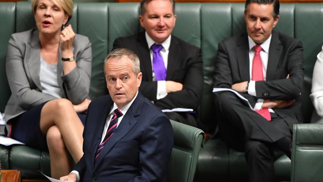 Opposition Leader Bill Shorten during question time yesterday.