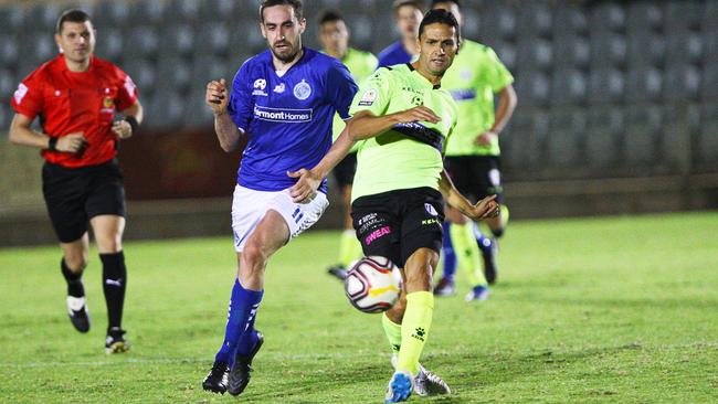 Former Adelaide United playmaker Marcelo Carrusca will meet amateur opposition with West Adelaide in the opening round of the FFA Cup SA. Picture: Joe Janko