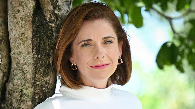 19/1/2025: Newley appointed federal cabinet minister , Anika Wells at home with her family , husband Finn, Celeste 7  and twins 4 , Oshy and Dash, in Wavell Heights, Brisbane. pic: Lyndon Mechielsen/Courier Mail