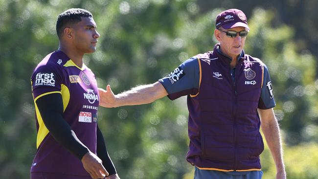 Tevita Pangai Jr could follow Wayne Bennett out the door in 2020. Picture: AAP