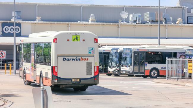 More than 150 Darwin, Casuarina and Palmerston buses were cancelled on Monday amid a bus driver shortage. Picture: Glenn Campbell