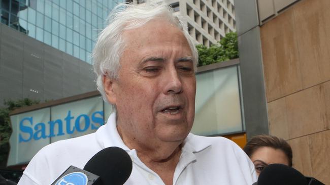 Clive Palmer arrives at court to appear at Queensland Nickel hearing.