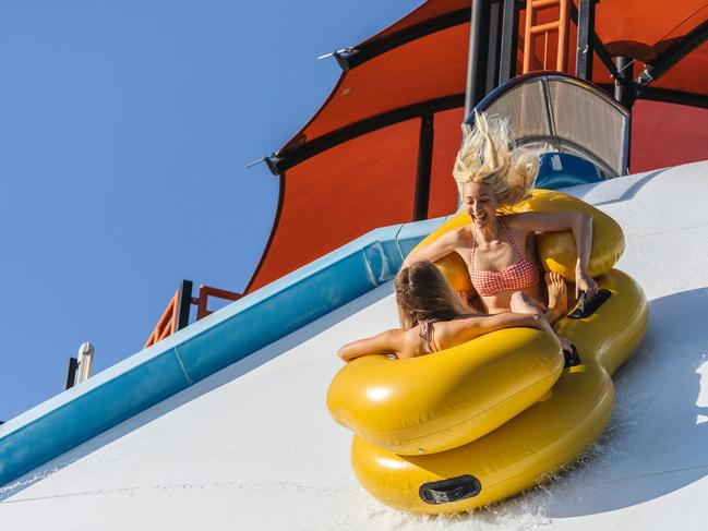 Waterslide at Wet n Wild, Gold Coast, Queensland Image Supplied.