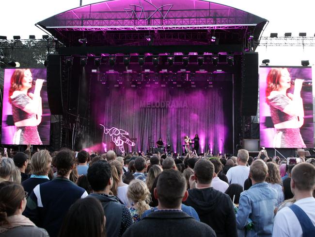 Lorde at the Sydney Opera House Forecourt. Picture: Christian Gilles