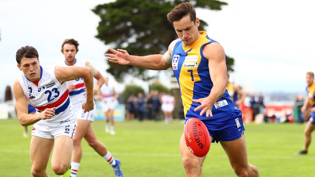 Mitchell Hibberd showed his class as a midfielder at Williamstown this season.