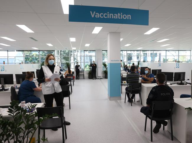 Virgin Australia announce it will launch a national Covid-19 vaccination competition when all adults become eligible to receive the jab. Picture: David Swift