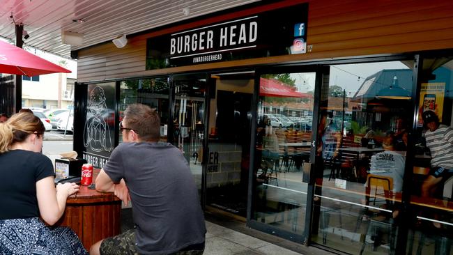 The owners of Burger Head in Penrith said the past 18 hours had been good for brand awareness. Picture: AAP Image/Angelo Velardo.